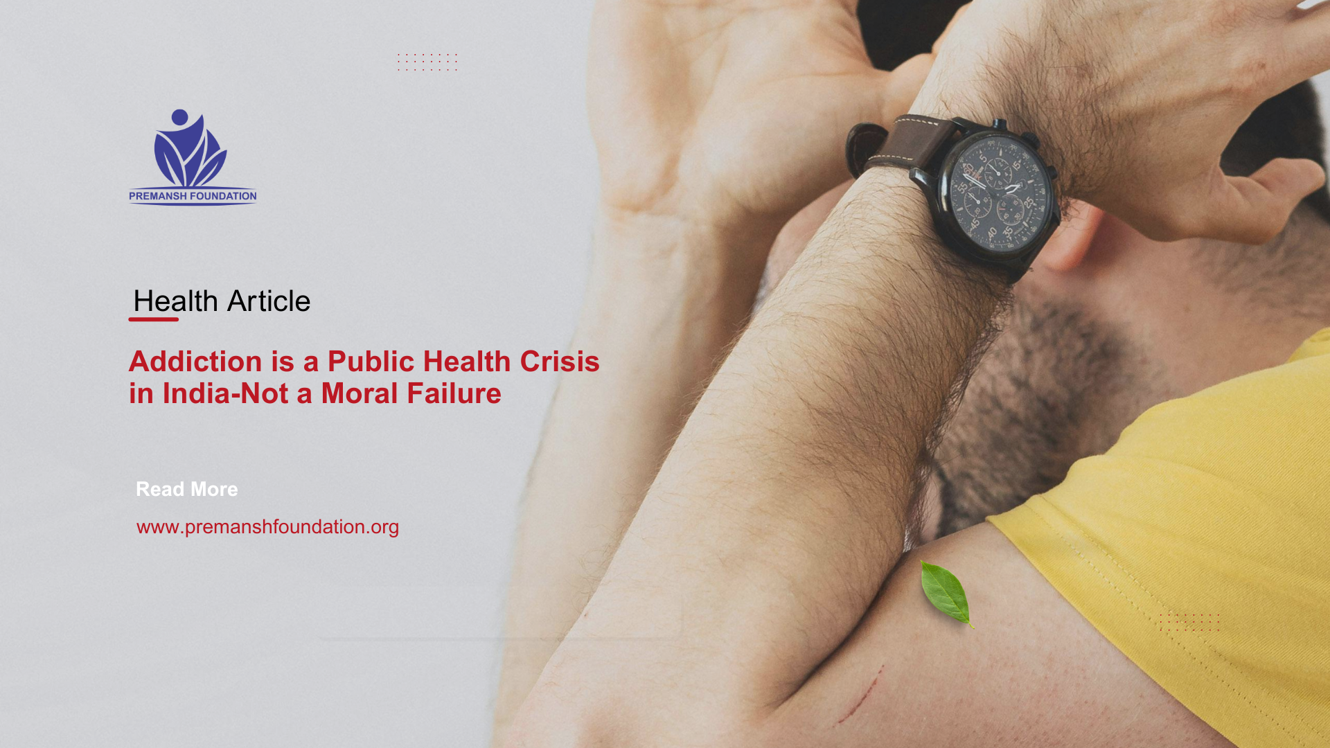 Addiction Is a Public Health Crisis in India-Not a Moral Failure