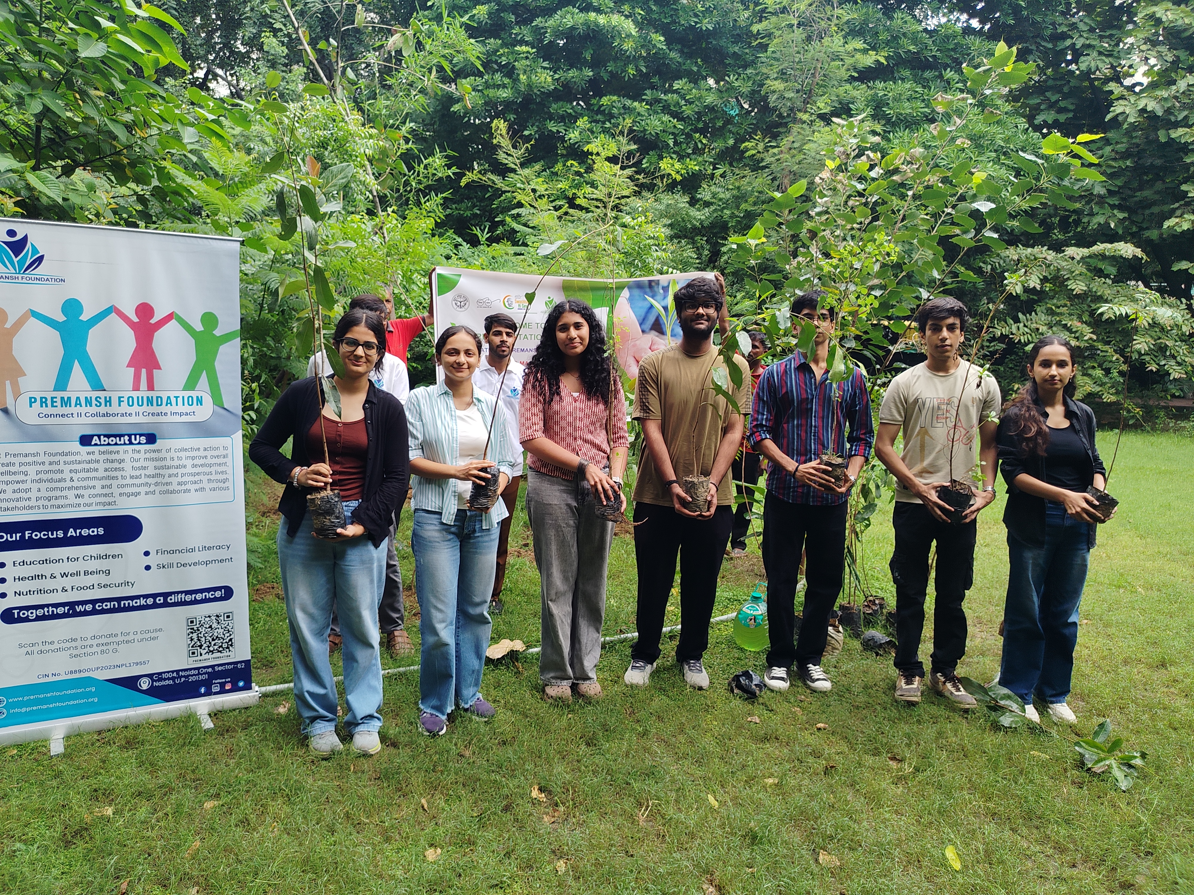 Plantation Drive by Volunteers from Netaji Subash University of Technology
