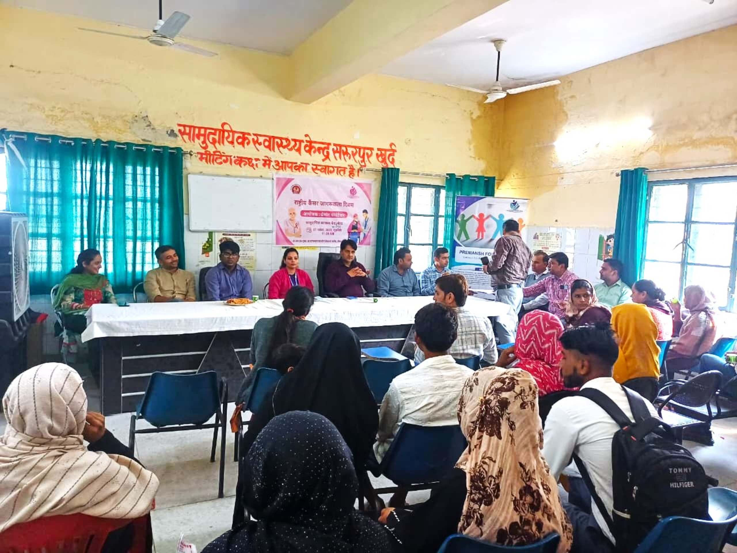 Cancer Awareness at CHC, Sarurpur Khurd, Meerut