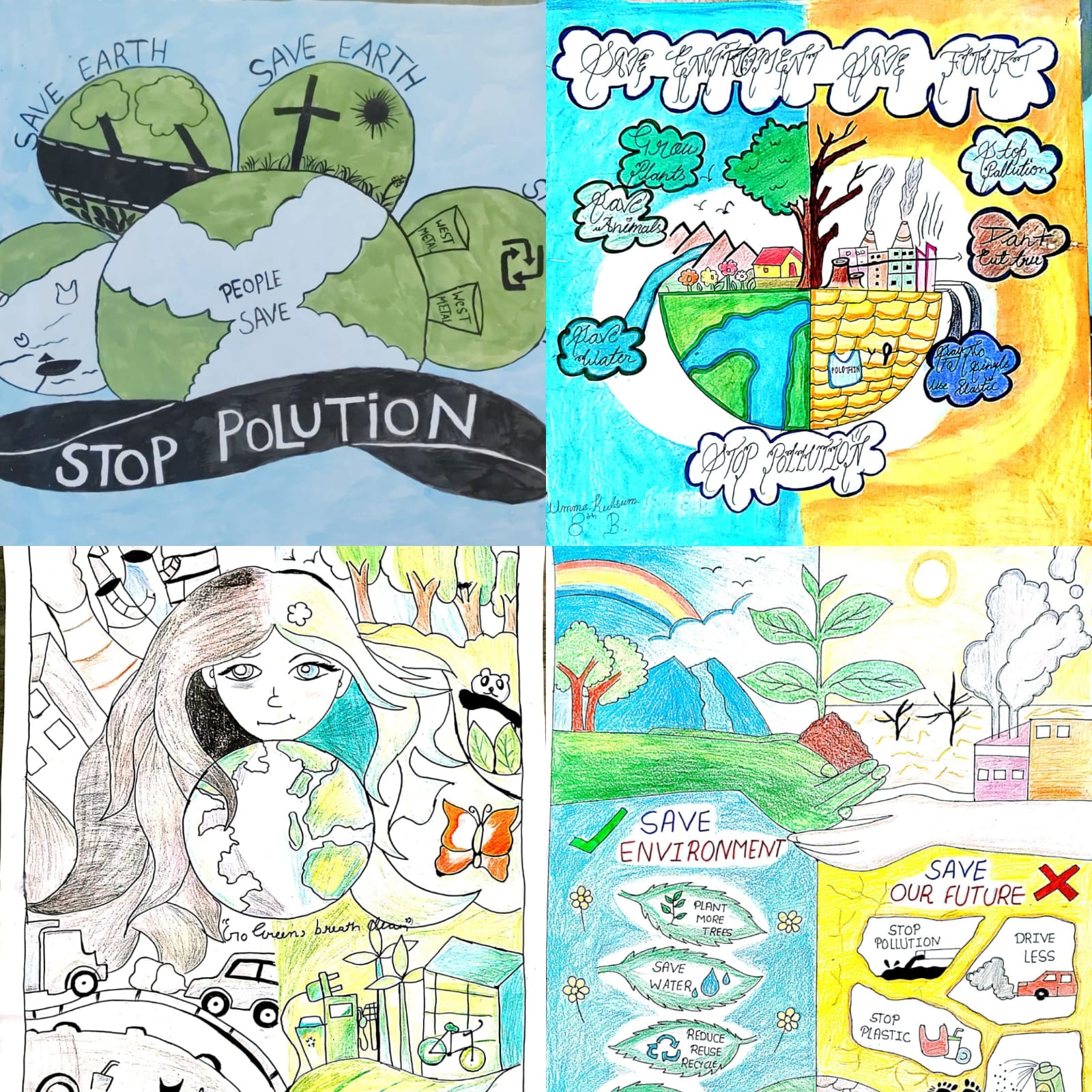 Collage by Students of Govt School, Dadri